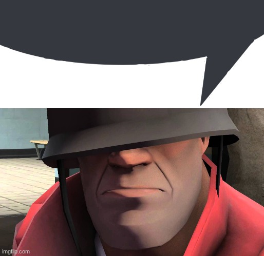 image tagged in discord speech bubble,tf2 soldier | made w/ Imgflip meme maker