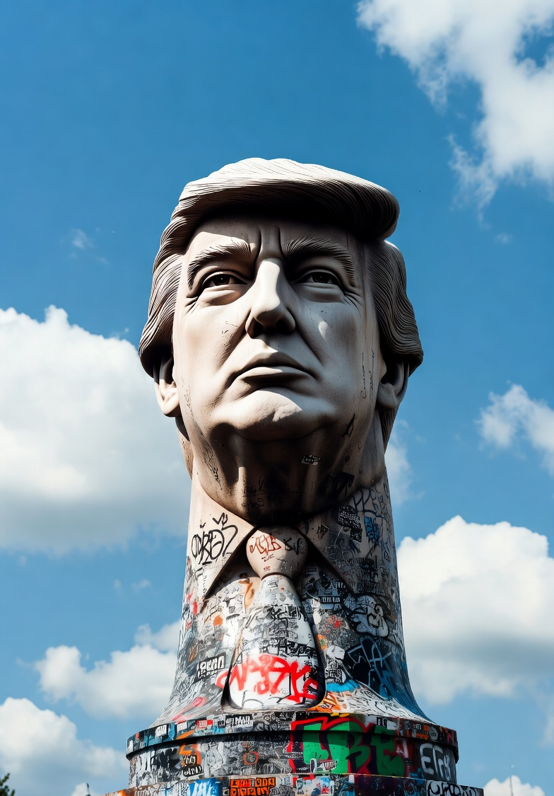 Donald Trump Phallic monument graffiti Blank Meme Template