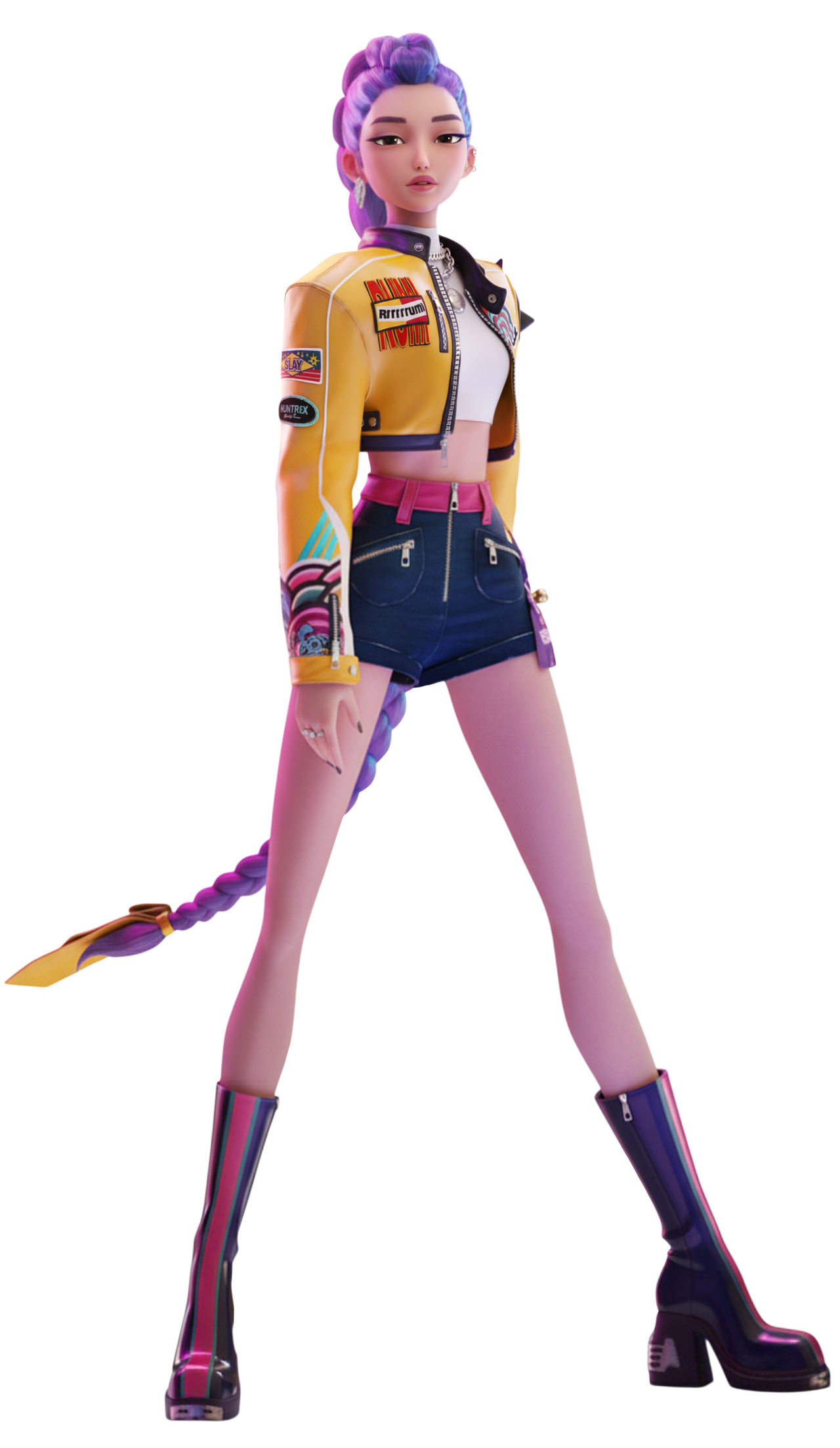 K-pop Demon Hunters Rumi Render PNG Blank Meme Template