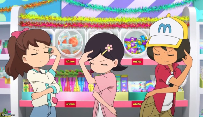 Katie, Sarah and Alex thinking | image tagged in katie sarah and alex thinking | made w/ Imgflip meme maker