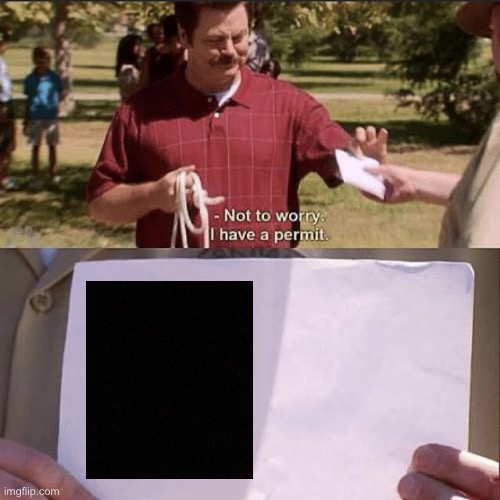 Our entire government is illegitimate. | image tagged in not to worry i have a permit ron,donald trump,jeffrey epstein,pedophile | made w/ Imgflip meme maker