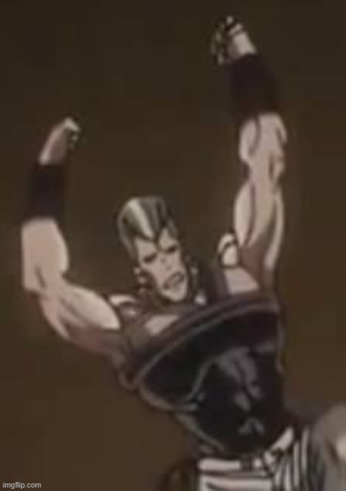 Budget polnareff | image tagged in budget polnareff | made w/ Imgflip meme maker