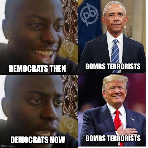 Yes No guy | DEMOCRATS THEN DEMOCRATS NOW | image tagged in yes no guy | made w/ Imgflip meme maker