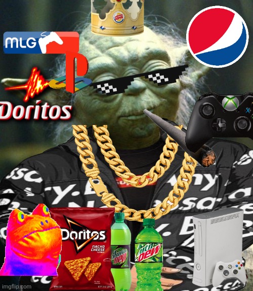 YODA MLG | image tagged in mlg | made w/ Imgflip meme maker