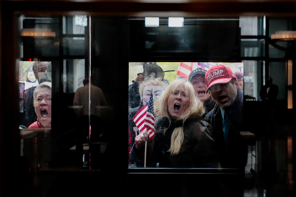 Angry MAGA Mob Blank Meme Template