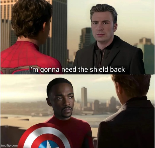 Sorry Sam | image tagged in captain america | made w/ Imgflip meme maker