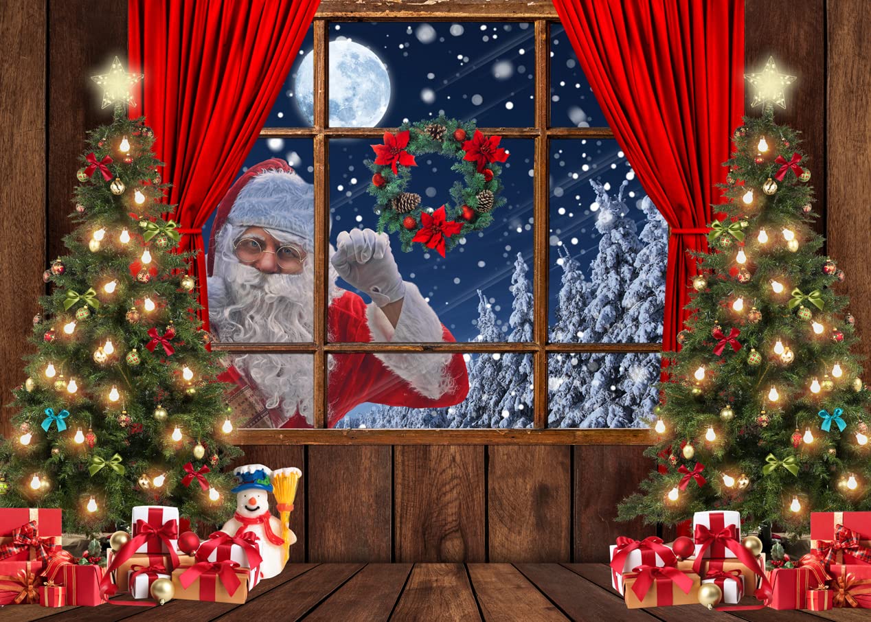 Amazon.com : LYCGS 8X6FT Christmas Backdrop Santa Claus Photo Ba Blank Meme Template