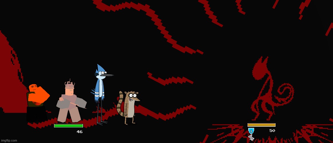 "MORDECAI AND RIGBY! FLUSH THE TOILET OR YOU'RE FIRED!" not even 10 mins later | made w/ Imgflip meme maker