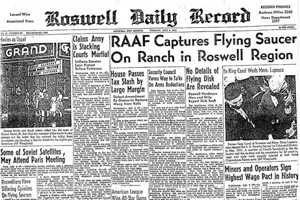 Roswell UFO crash Blank Meme Template