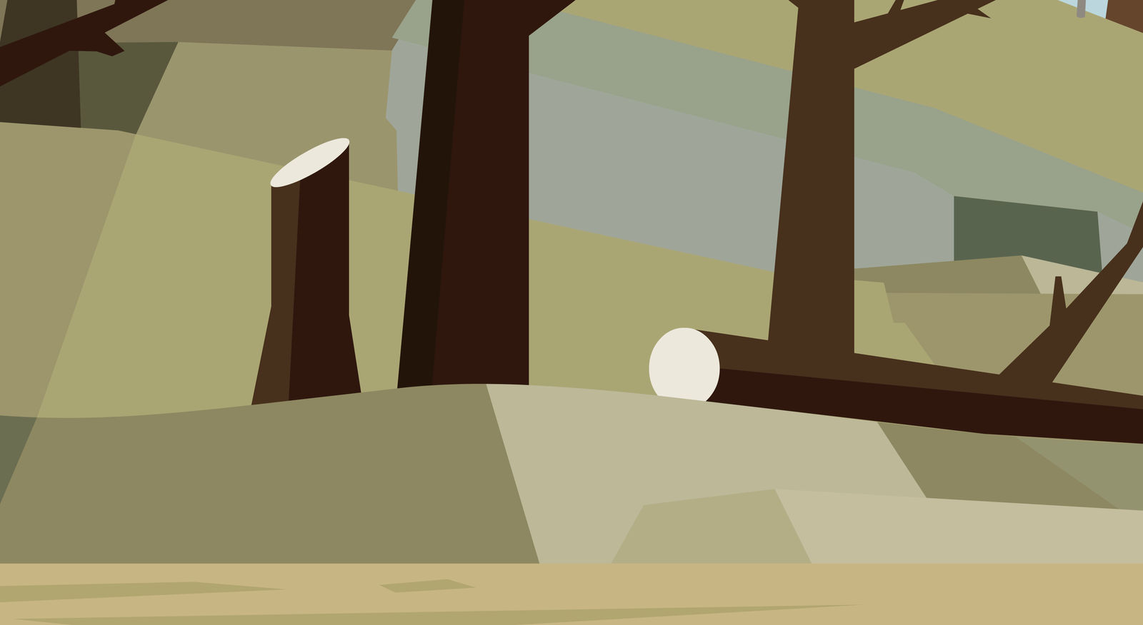 Hero 108 - Rocky woods with trees Blank Meme Template