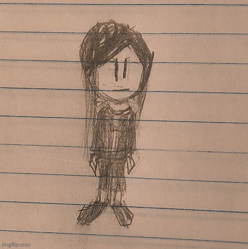 Drew some random person in my sketchbook cuz I wanted to. | made w/ Imgflip meme maker