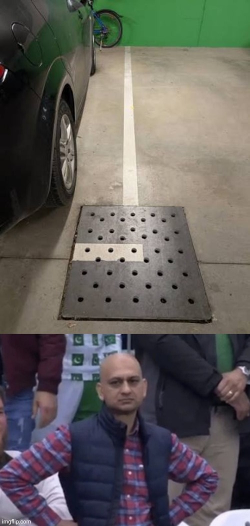 White lines | image tagged in frustrated man,parking lot,lines,memes,you had one job,parking | made w/ Imgflip meme maker