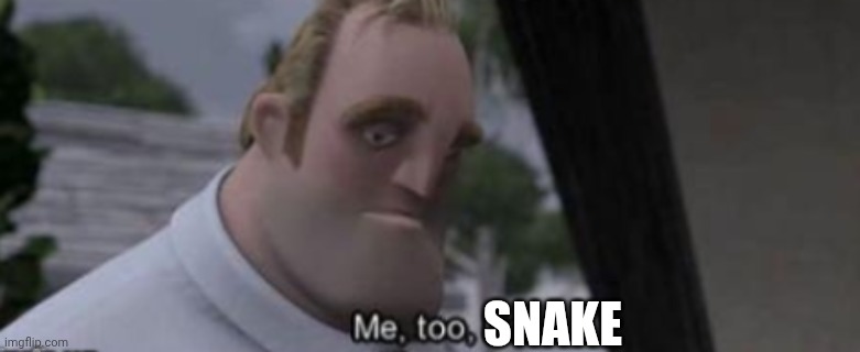 me too kid | SNAKE | image tagged in me too kid | made w/ Imgflip meme maker