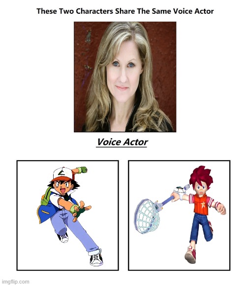 Veronica Taylor | image tagged in same voice actor,veronica taylor,pokemon,ape escape,playstation,nintendo | made w/ Imgflip meme maker