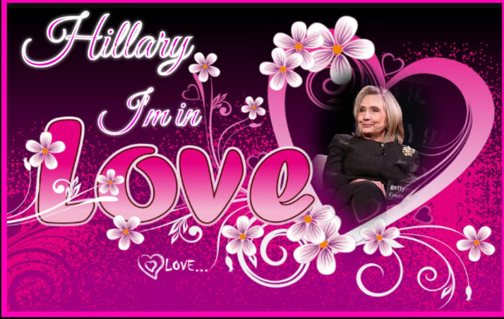 Hillary Clinton I'm in Love Blank Meme Template