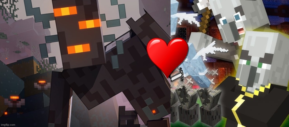 image tagged in the creaking,illagers vs villagers | made w/ Imgflip meme maker