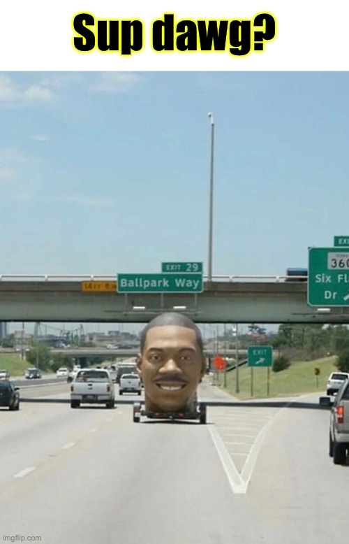 Sup Dawg | Sup dawg? | image tagged in cursed images,sup,what a terrible day to have eyes,yo dawg,dude wtf,black guy | made w/ Imgflip meme maker