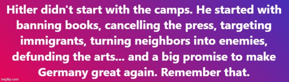 trump is using hitler's playbook | image tagged in donald trump,adolf hitler | made w/ Imgflip meme maker