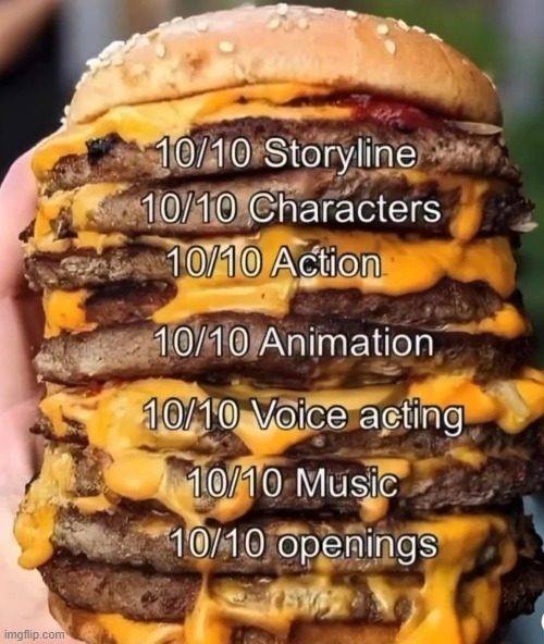 Name that show/movie | image tagged in burger,burger patties,cheese,movie,show,10/10 | made w/ Imgflip meme maker