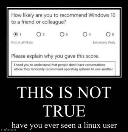 mod note: (whats linux) | made w/ Imgflip meme maker