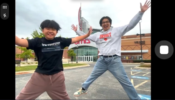 Kid And Son Jumping Up Blank Meme Template