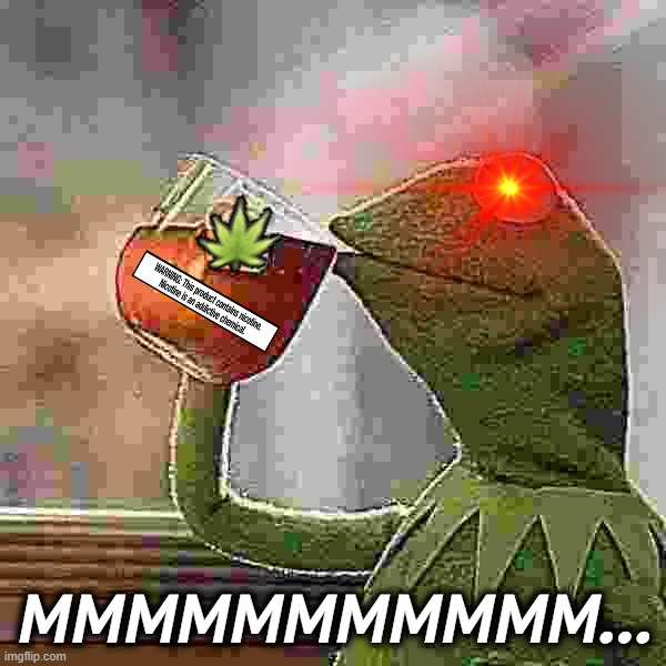 no comment | MMMMMMMMMMM... | image tagged in memes,but that's none of my business,kermit the frog,weed | made w/ Imgflip meme maker