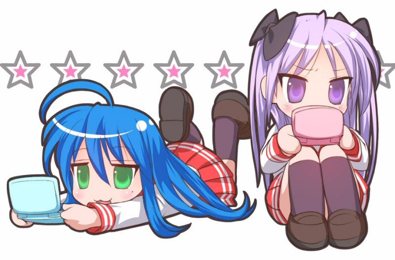 Konata and Kagami are twins, LOL!!!!!! Blank Meme Template