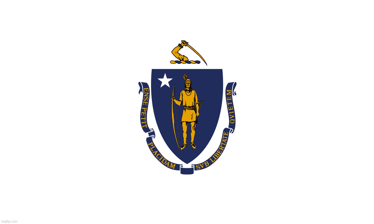 Massachusetts flag | image tagged in massachusetts flag | made w/ Imgflip meme maker