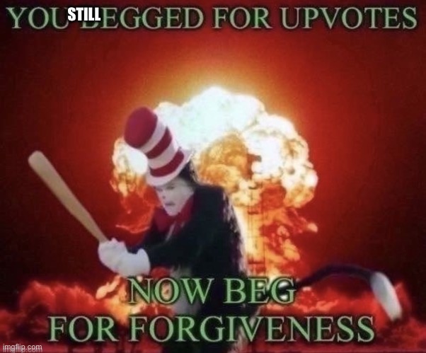Beg for forgiveness | STILL | image tagged in beg for forgiveness | made w/ Imgflip meme maker