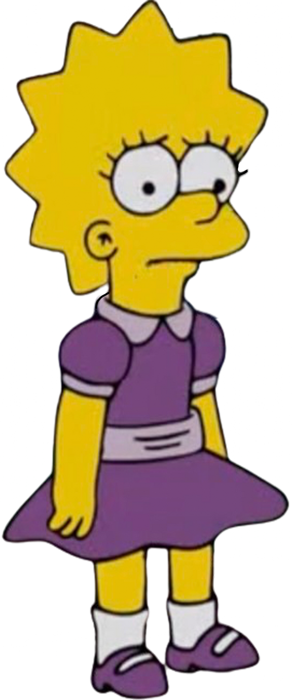 Lisa In her purple church clothes Blank Meme Template