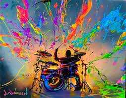 Drummer Art Blank Meme Template