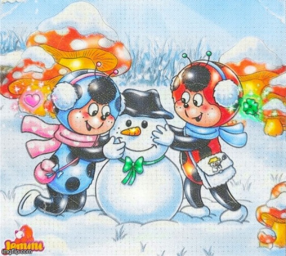 Cococinel 1992 (Cocomiel) Christmas special snowman | image tagged in cococinel | made w/ Imgflip meme maker
