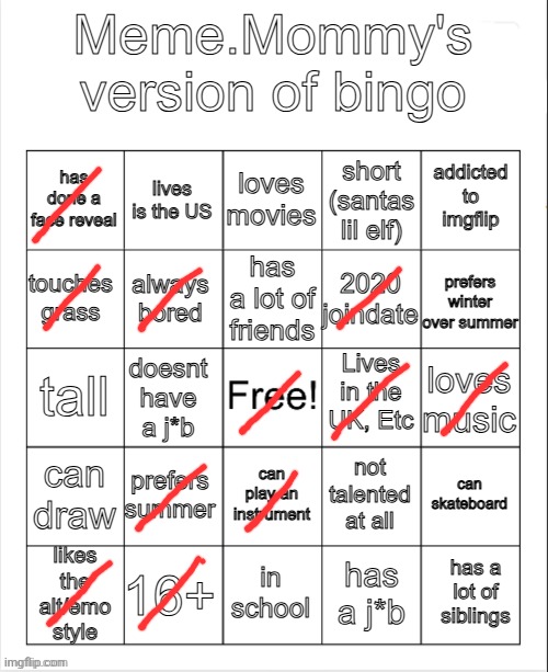 meme mommy bingo hehehe | image tagged in meme mommy bingo hehehe | made w/ Imgflip meme maker