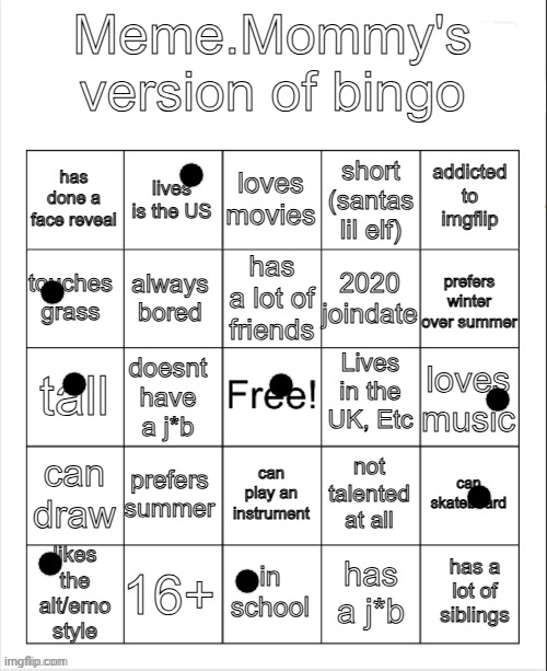 meme mommy bingo hehehe | image tagged in meme mommy bingo hehehe | made w/ Imgflip meme maker