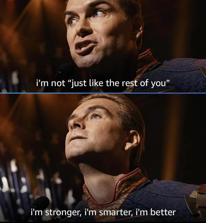 I'm not just like the rest of you Blank Meme Template