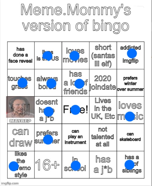 meme mommy bingo hehehe | image tagged in meme mommy bingo hehehe | made w/ Imgflip meme maker