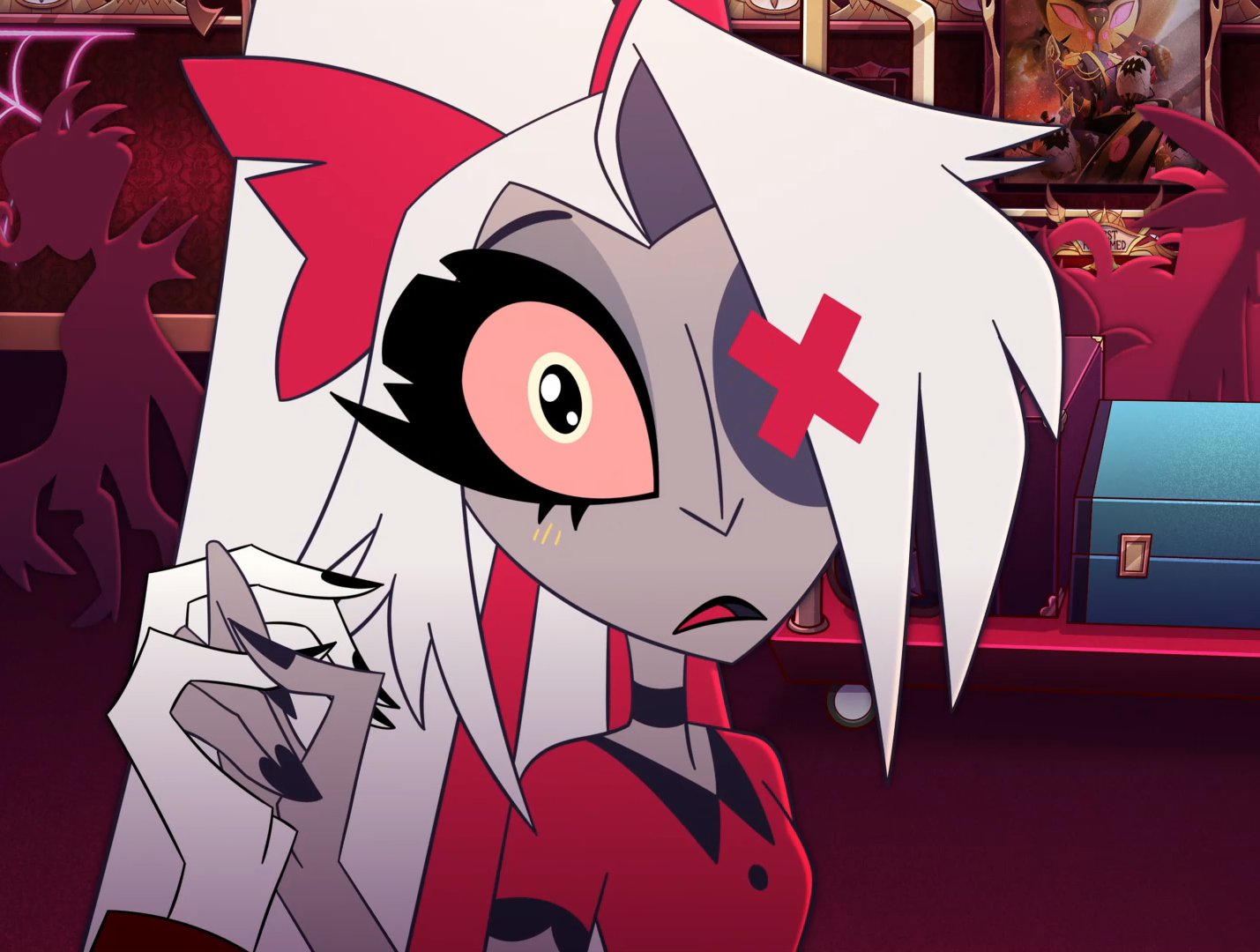 Vaggie gasp Blank Meme Template