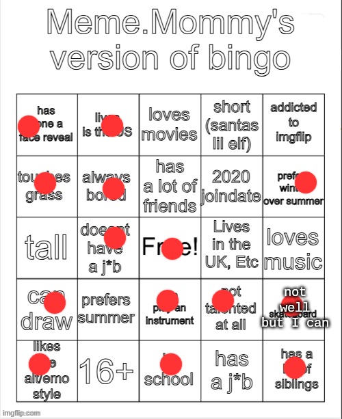 I play cello heh | not well but I can | image tagged in meme mommy bingo hehehe | made w/ Imgflip meme maker