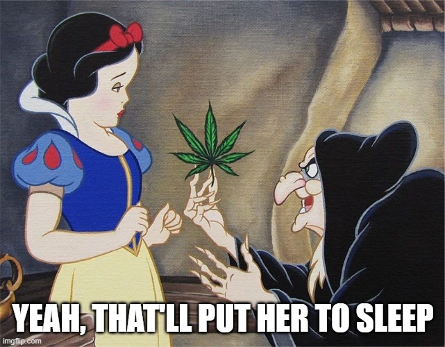 Snow Weed | YEAH, THAT'LL PUT HER TO SLEEP | image tagged in comics/cartoons | made w/ Imgflip meme maker