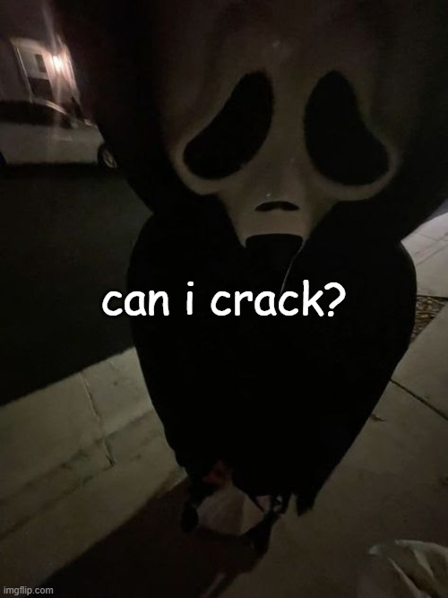 bleh ;3 | can i crack? | image tagged in bleh | made w/ Imgflip meme maker