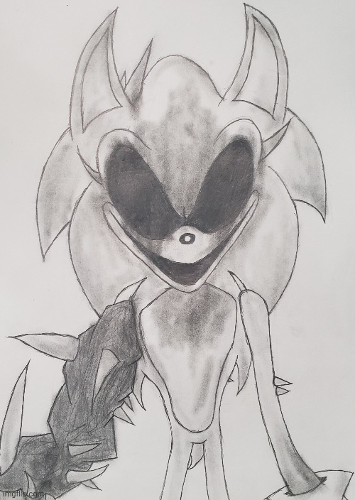 "PLEASE KOLOSSOS I NEED THIS! MY GAME IS KINDA DEAD!" - 2011X (The moment v.02 came out) | image tagged in sonic exe,exe,outcome memories,drawing | made w/ Imgflip meme maker