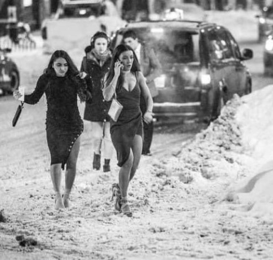 Winter party Blank Meme Template