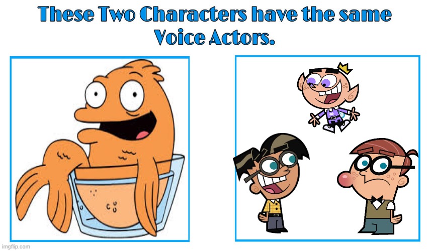 Dee Bradley Baker 3 | image tagged in same voice actor,dee bradley baker,american dad,nickelodeon,20th century fox,fairly odd parents | made w/ Imgflip meme maker