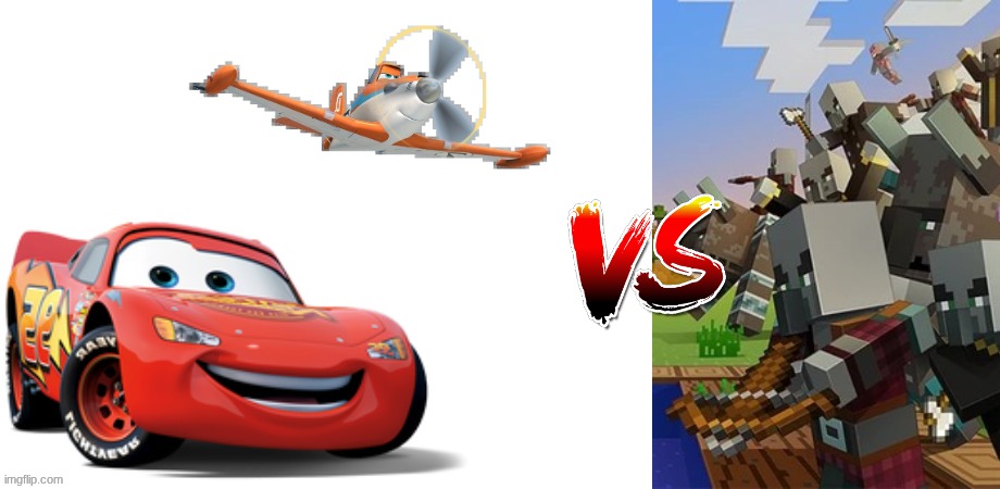 the fight of the century | image tagged in illagers | made w/ Imgflip meme maker