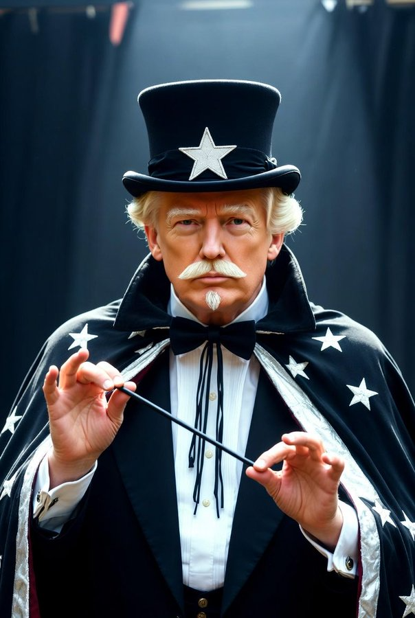 trump magician Blank Meme Template