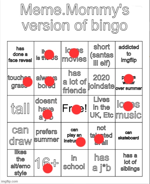 meme mommy bingo hehehe | image tagged in meme mommy bingo hehehe | made w/ Imgflip meme maker