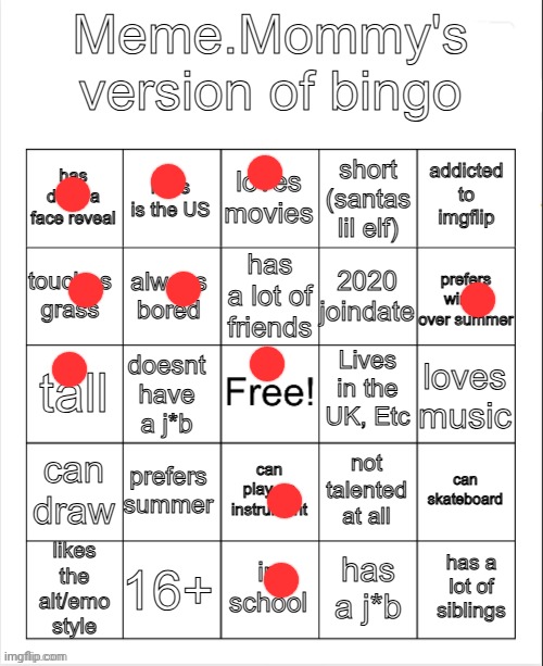 meme mommy bingo hehehe | image tagged in meme mommy bingo hehehe | made w/ Imgflip meme maker