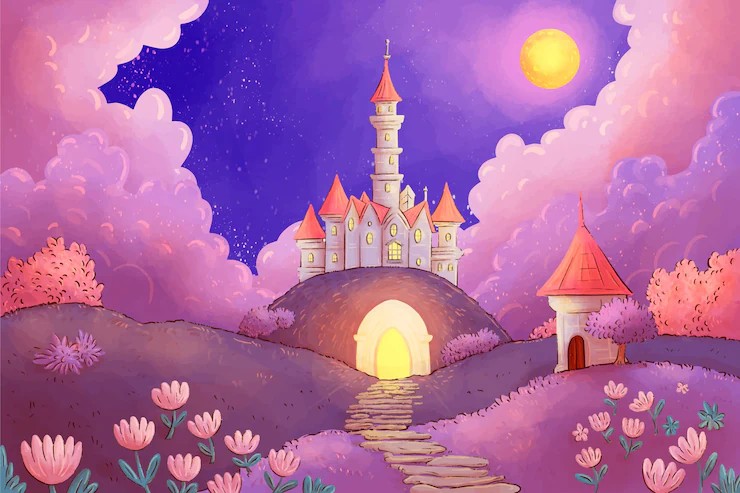 Fairy tale illustration background Vectors - Download Free High Blank Meme Template