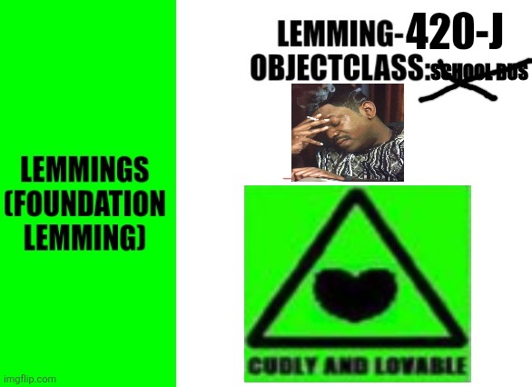 Lemming-420-j Blank Meme Template