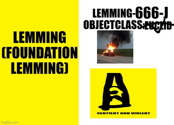Lemming-666-j Blank Meme Template